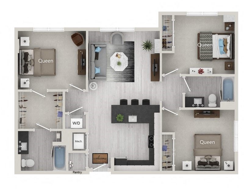 3 Bedroom 2 Bath